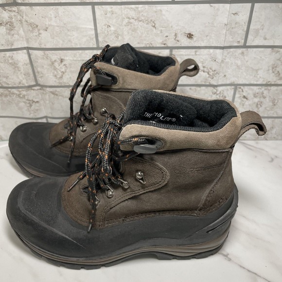 Polaris Winter Snow Thermolite Boots Brown/Black Snowmobile ATV LaceUp Men Sz 7 main image 6